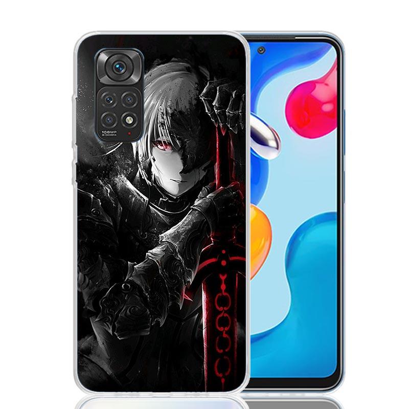 Fate Zero Stay Night Saber Phone Case For Xiaomi Redmi Note 15 14 13 12S 12 Pro Plus 11S 11E 11 11T 10S 10 Art Soft Pattern Cove