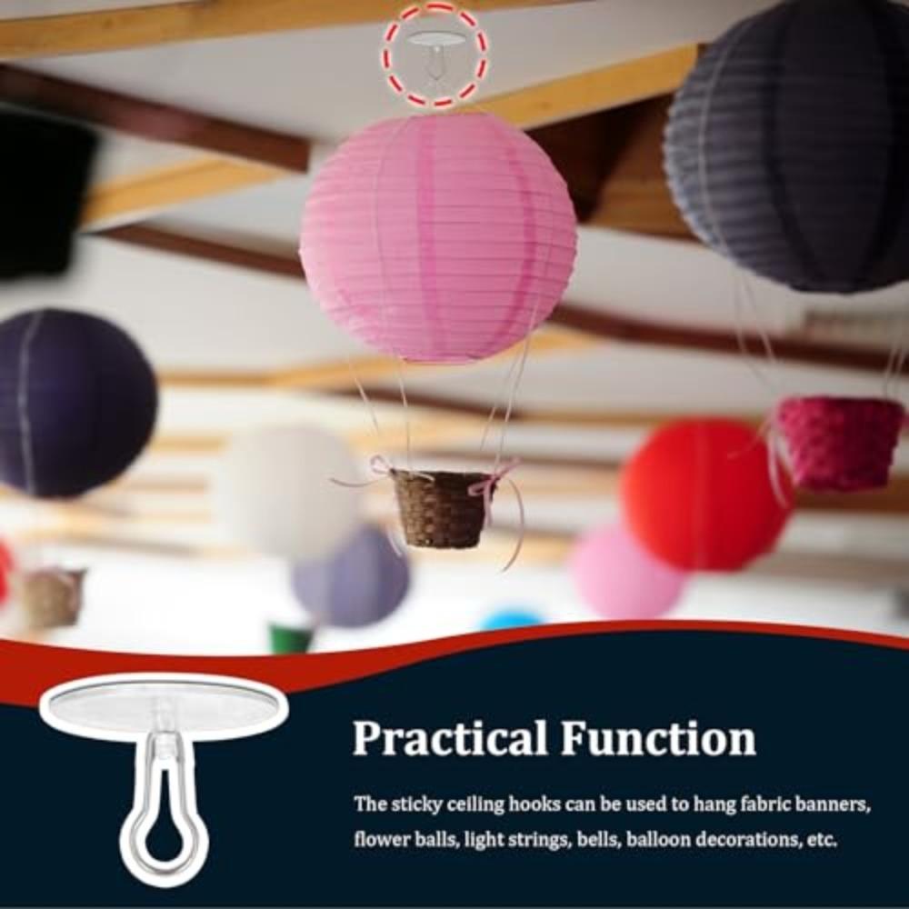 100pcs Christmas Hanging Ornaments Wall Hooks Self Adhesive Suction Cup for Wedding