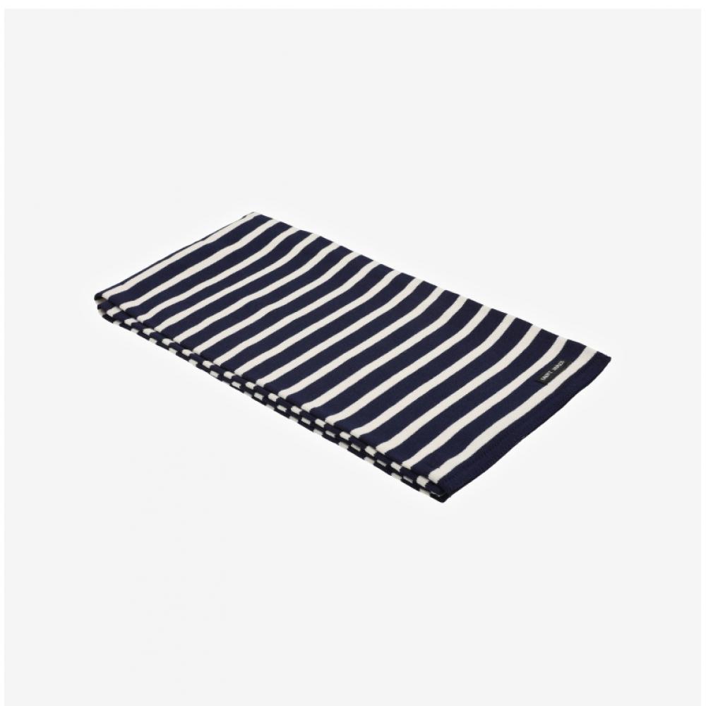 Saint James Adam Stripe Muffler 9689 Marine Ecru