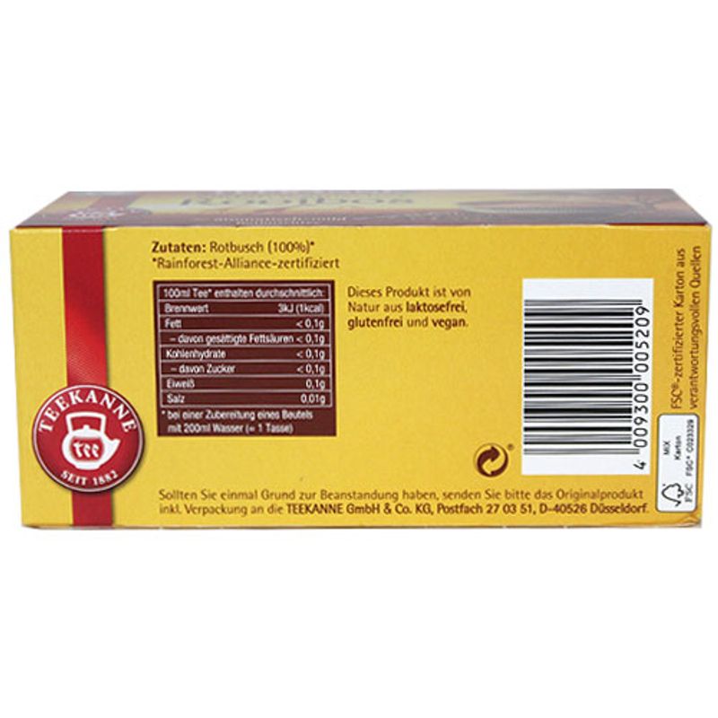 Tikanne Rooibos Tea 20 Tea Bags (Decafé)