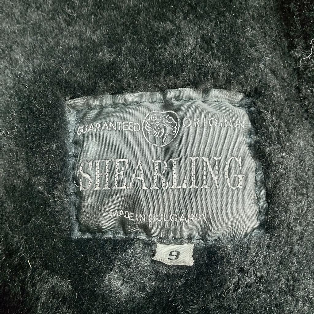 SHEARLING Bulgaria High-Quality Lambskin Mouton Coat [9/Women M/Black](USED)