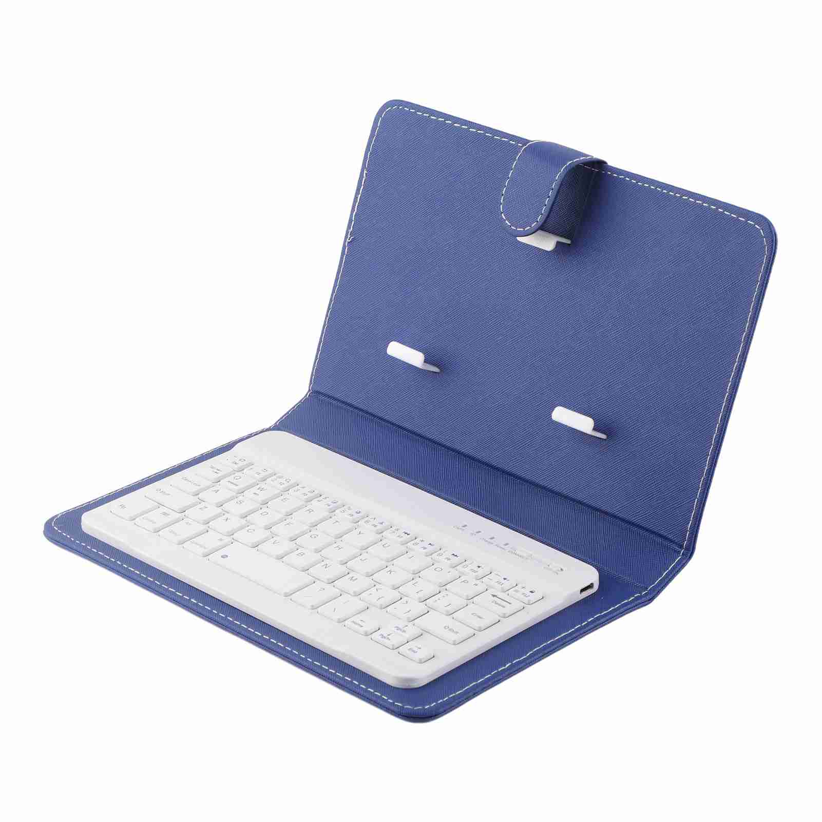 

Универсальный беспроводной чехол-книжка с Bluetooth-клавиатурой и подставкой для телефонов IOS Android, синий розовый