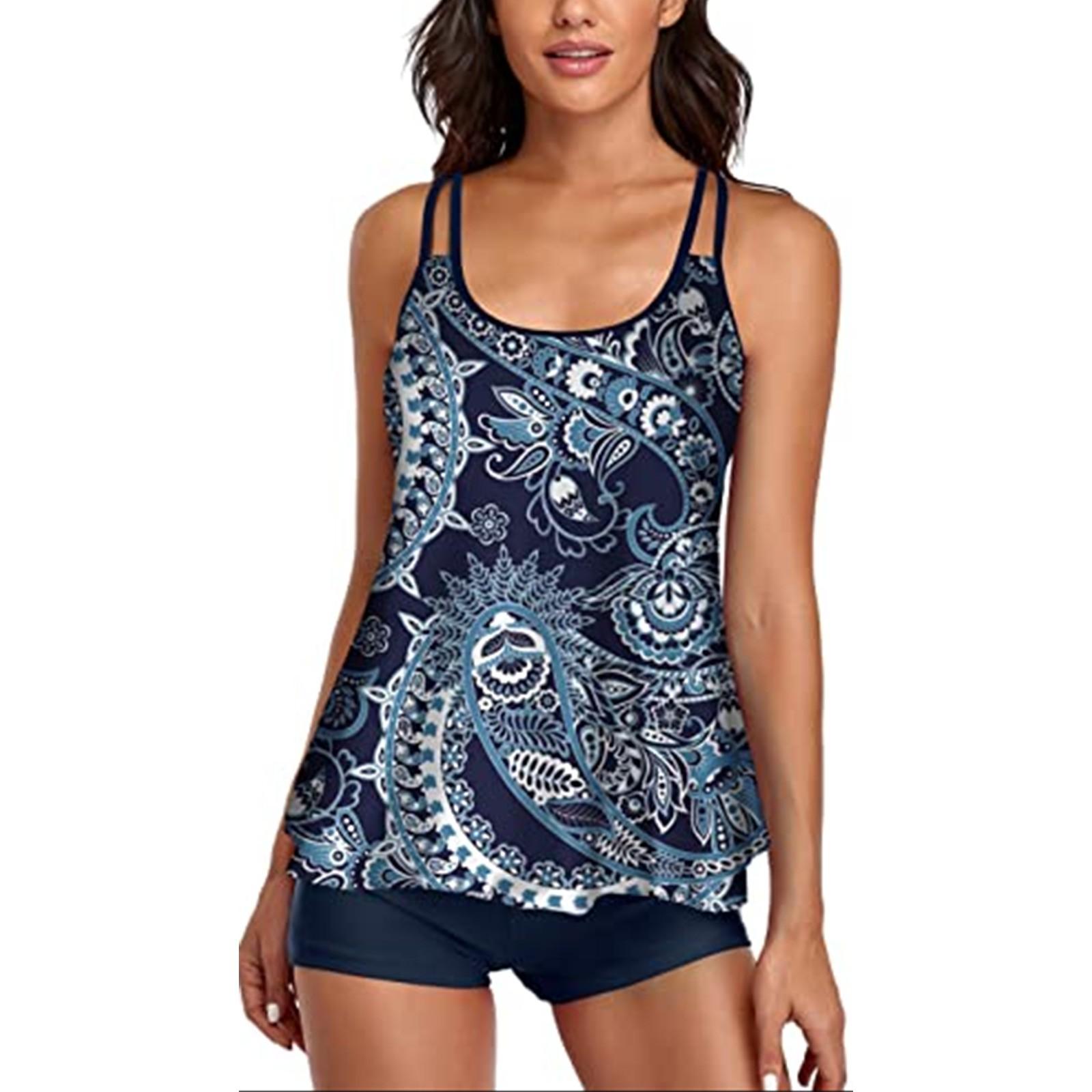 

Женский купальник, сексуальный жилет с принтом, шорты, купальник, комплект из двух предметов XL