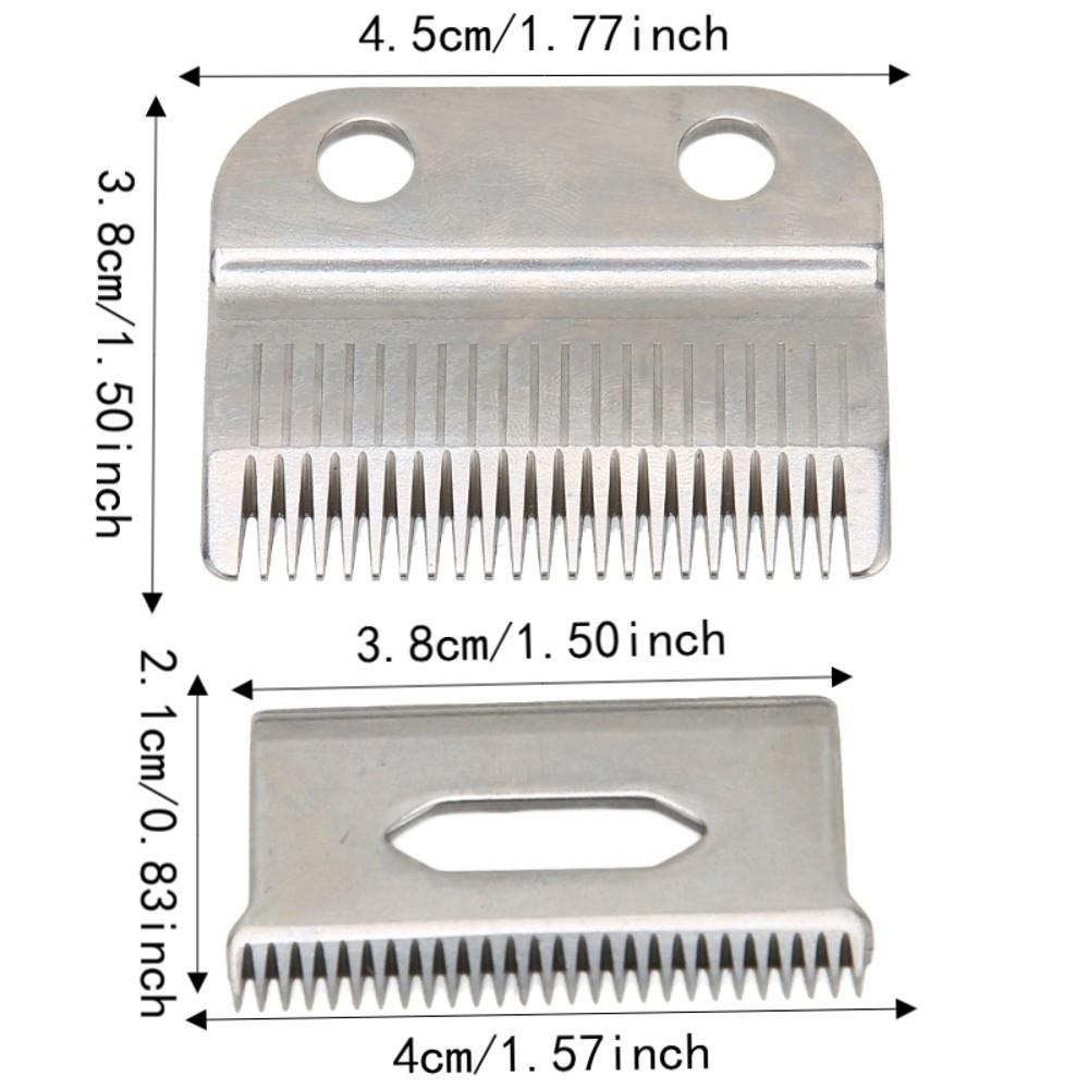 2PCS 2 Hole Design Trimmer Replacement Blades Waterproof Precision Replacement Blade Barber Shop