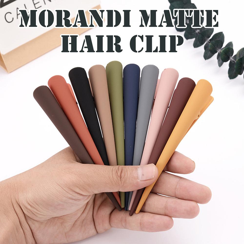 Solid-Color Frosted Hair Clip Non-Slip Hairpin Anti-Drop Hair Fixing Clips Hair Styling Tool For Women Girls Hair Accessories