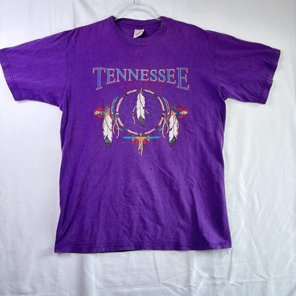 Vintage 90s Dollywood Tennessee T Shirt Large Purple Dreamcatcher Dolly Parton Unisex T-Shirt