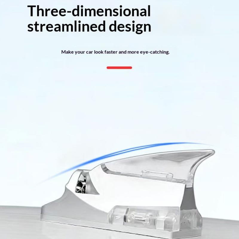 Universal Car Roof Car Truck Wind Powered Led Light Roof Light Fin Auto Safe Warning Lamp Colorful Flash Wind Antenna Lamp
