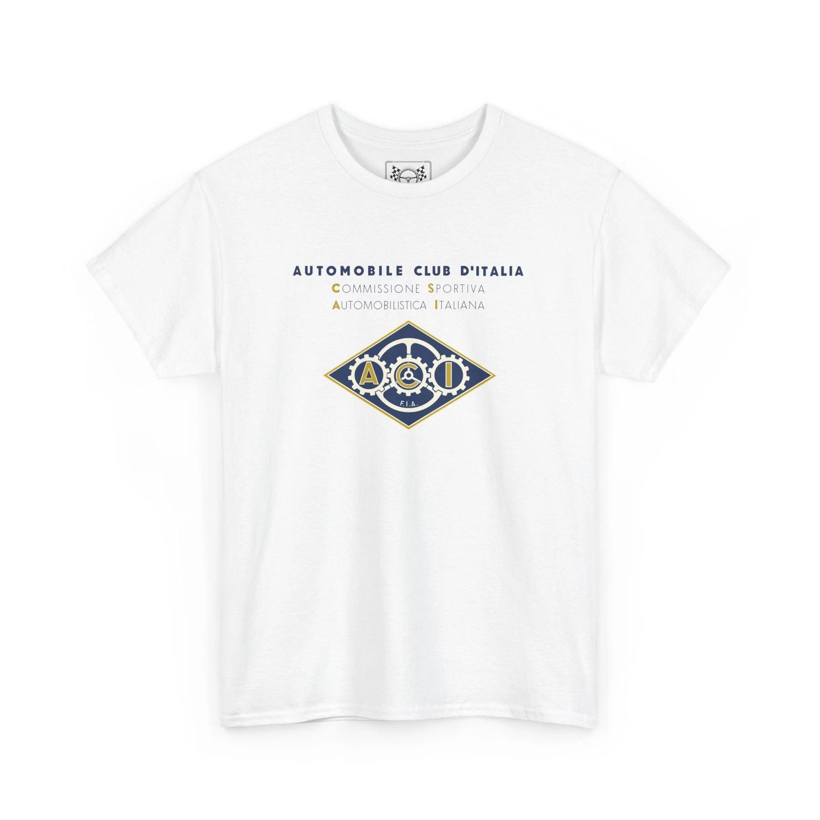 

Italian Auto Club Vintage T-Shirt - Racing History Tee - Race Cars Fans Gift 3XL