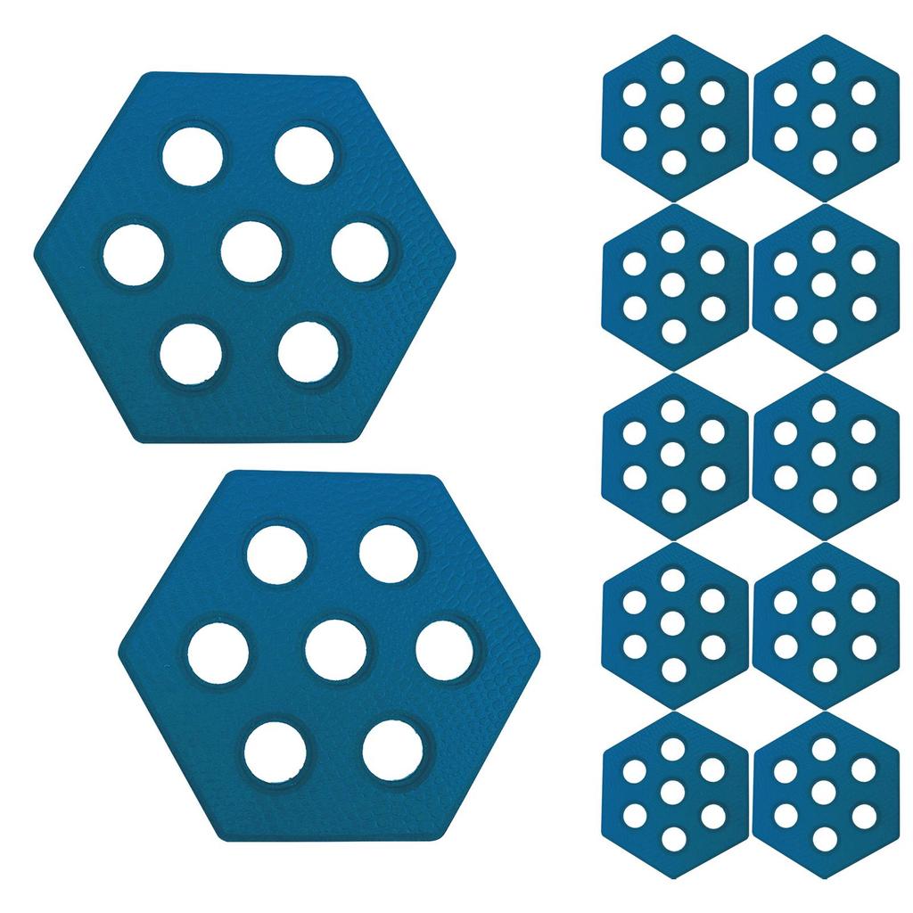 12Pcs Hexagon Surfboard Pads Deck Grip for Funboard Skimboards Paddleboard