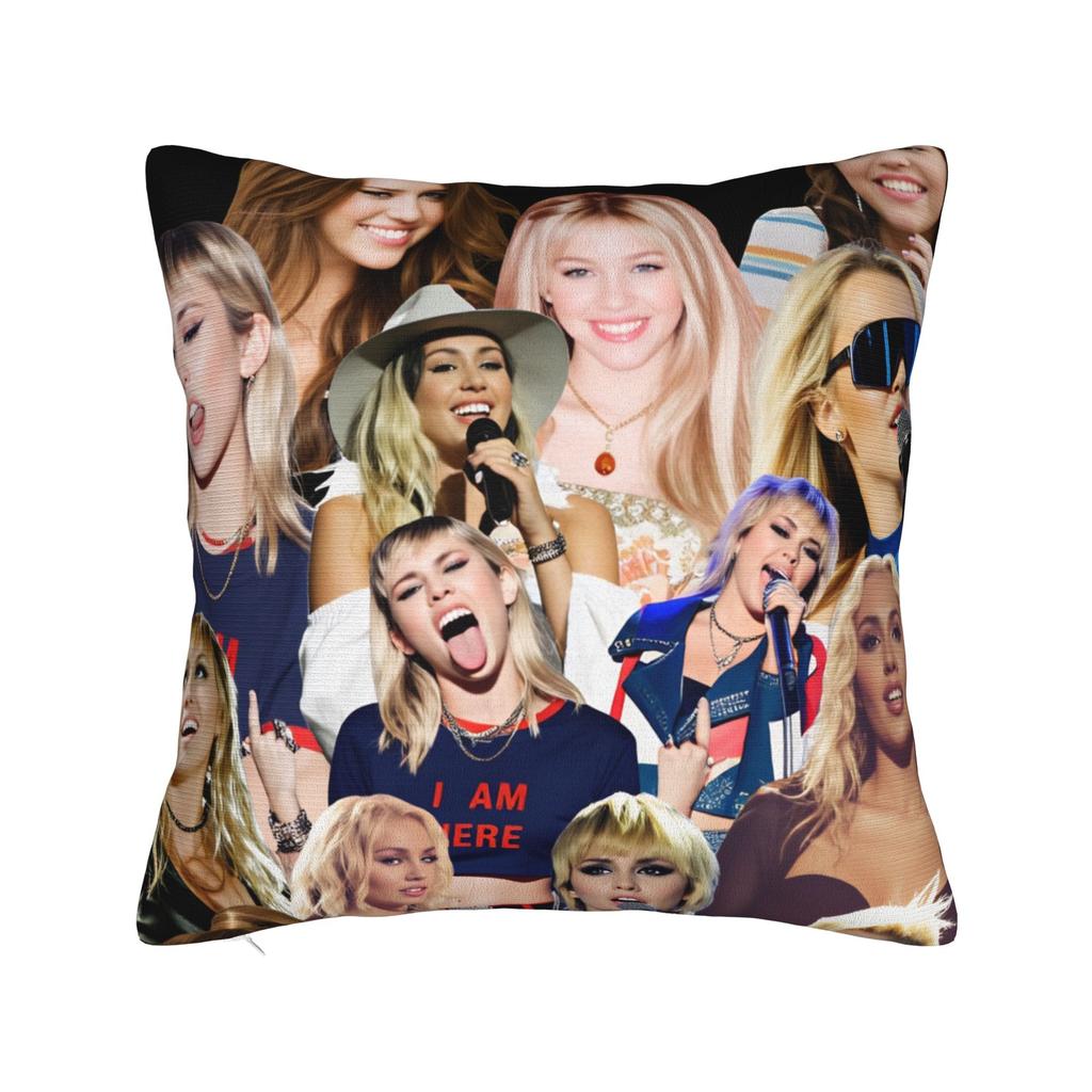 Singer Mileys Cyruss Pillow Cover Comfy Cushion Cover Morden Pillow Case For Living Room Sofa