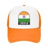 Mesh Sun Hats India Flag Emblem Vintage  Summer Trucker Hat For Unisex-Teens  y2k Funny Hot Sale Hunting Camping Baseball Cap