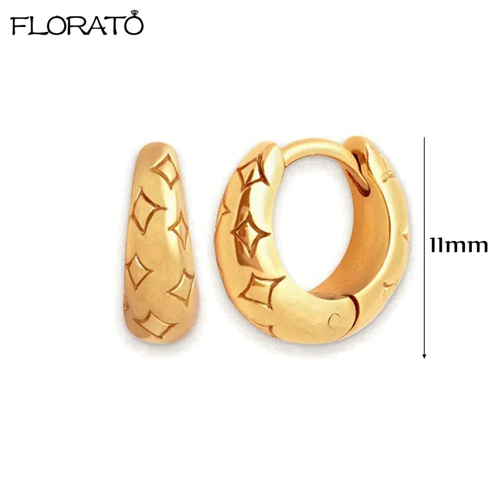 925 Silver Ear Needle Simple 10/15/25mm Hoop Earrings for Women Round Dangle Gold Earrings Fashion Korean Jewelry