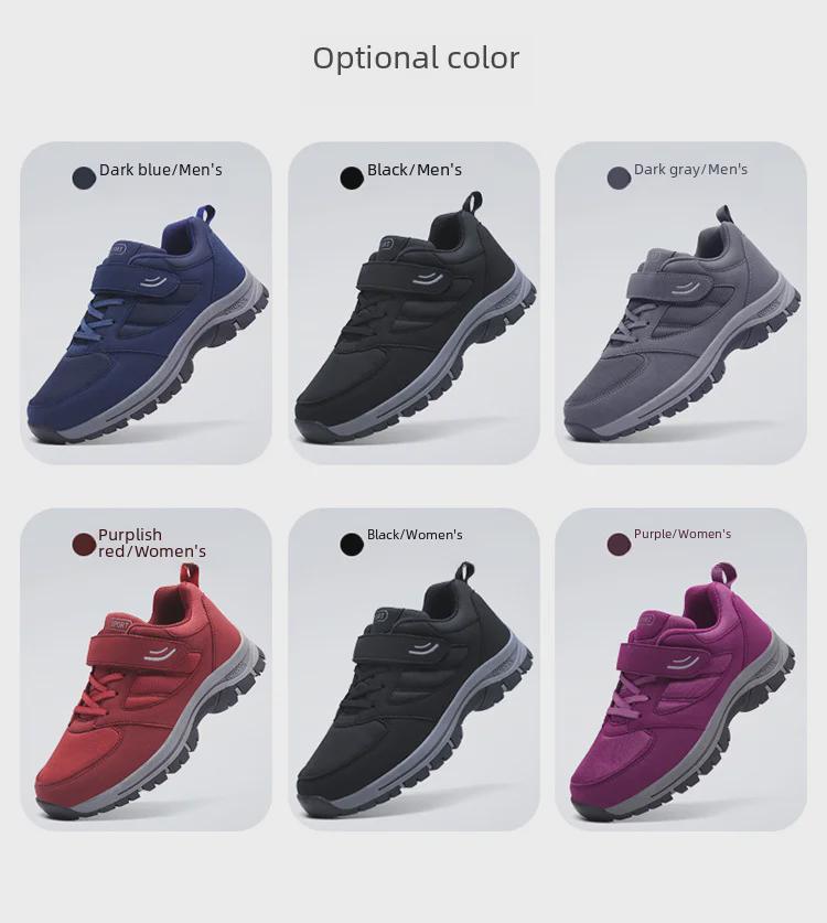 Men's and Women's Comfortable Spring and Autumn Soft Sole Walking and Travel Shoes for Middle-Aged and Elderly