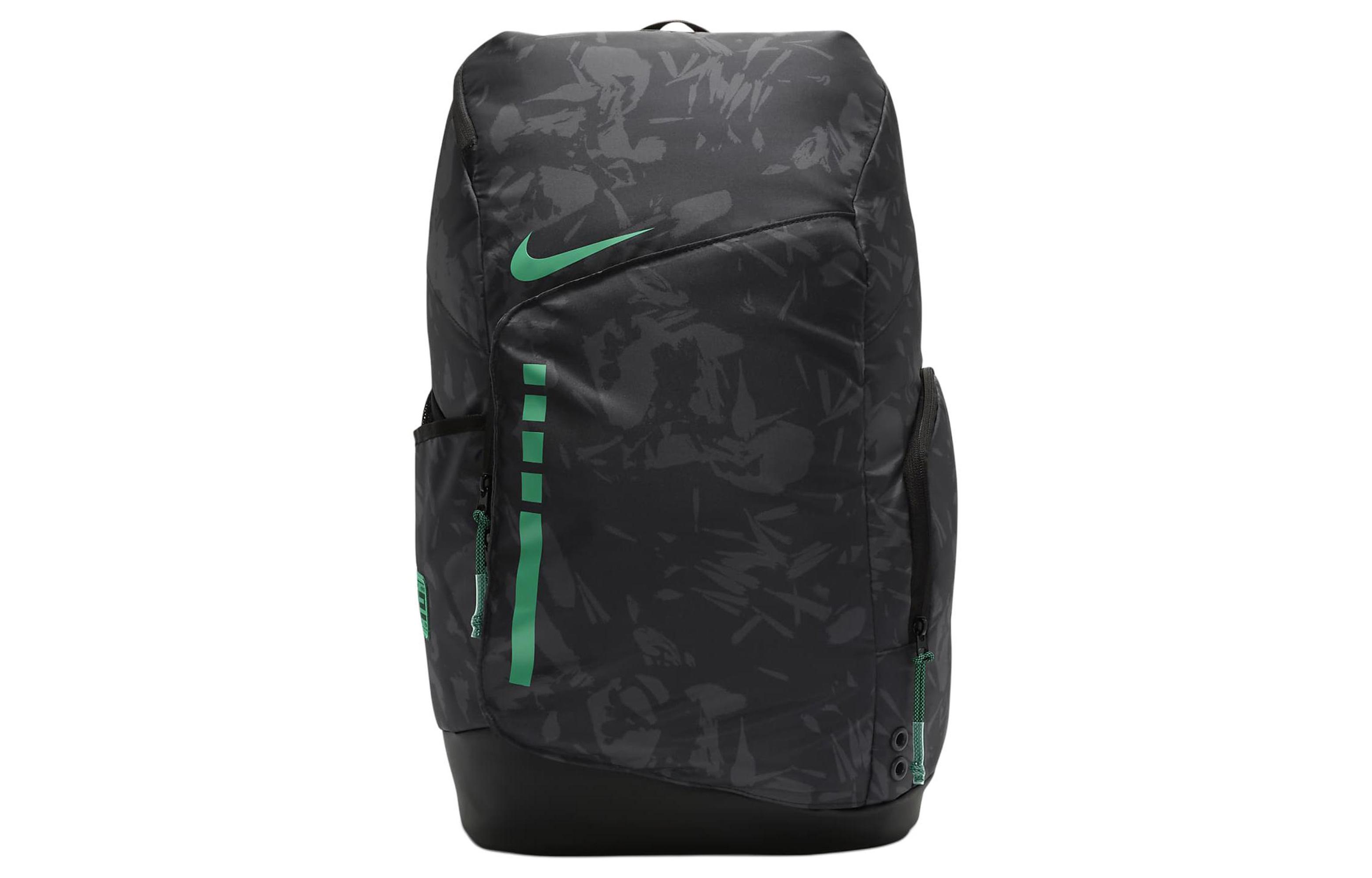 Баскетбольный рюкзак Nike Hoops Elite Pro для мужчин Угольный черный/Спортивный зеленый FN0943-010