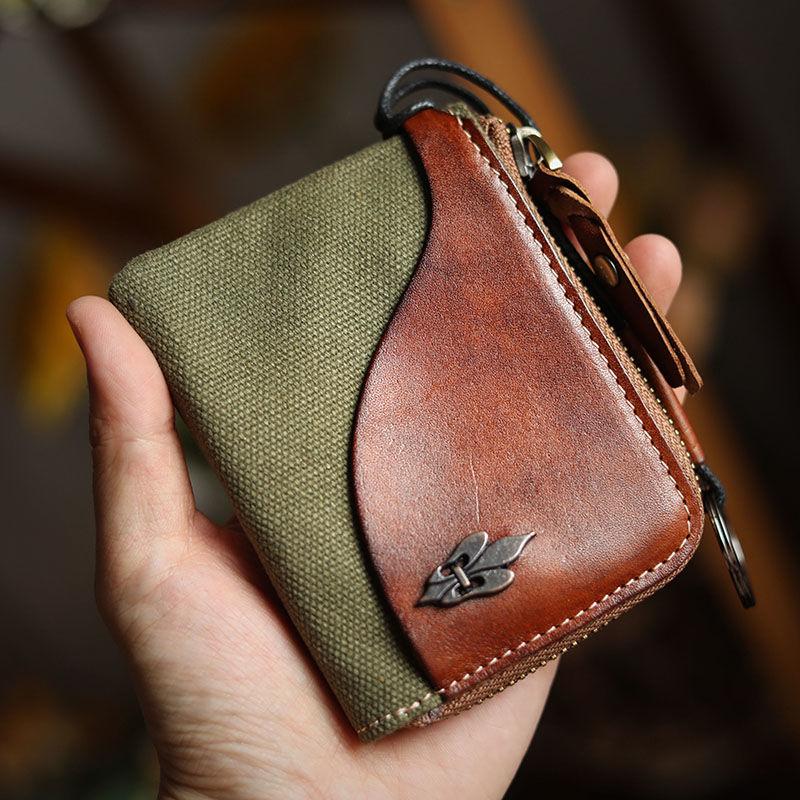 Практичная многофункциональная кожаная сумка для карт в стиле милитари — фото 4