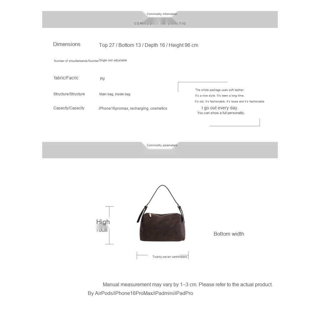 Xeie Thuk Crossbody Handbag Women PU Adjustable Strap Daily Casual