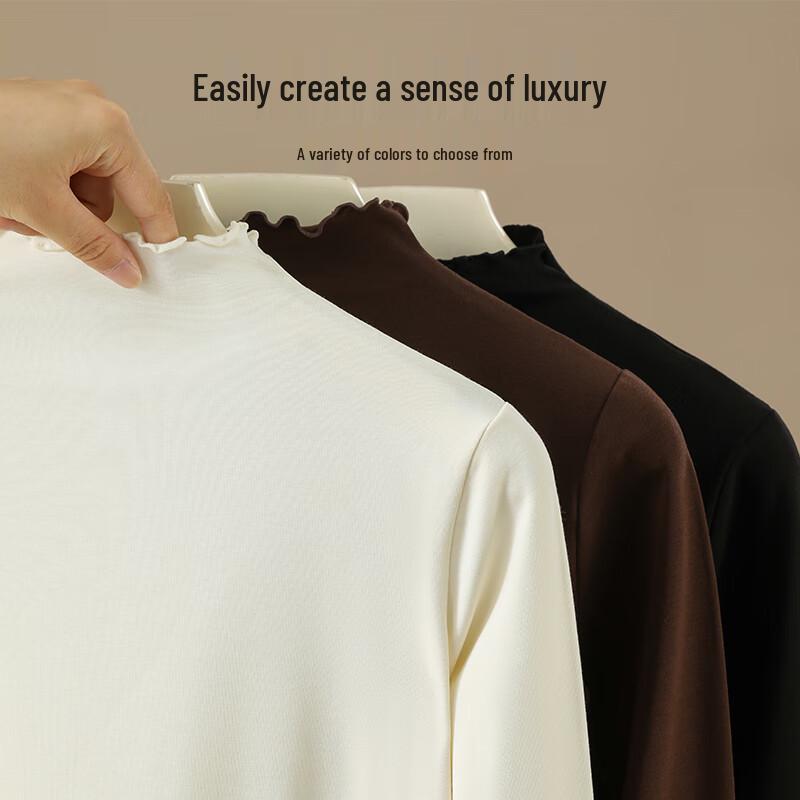 Maoren Women's Hyaluronic Acid Wool Blend Thermal Base Layer Top