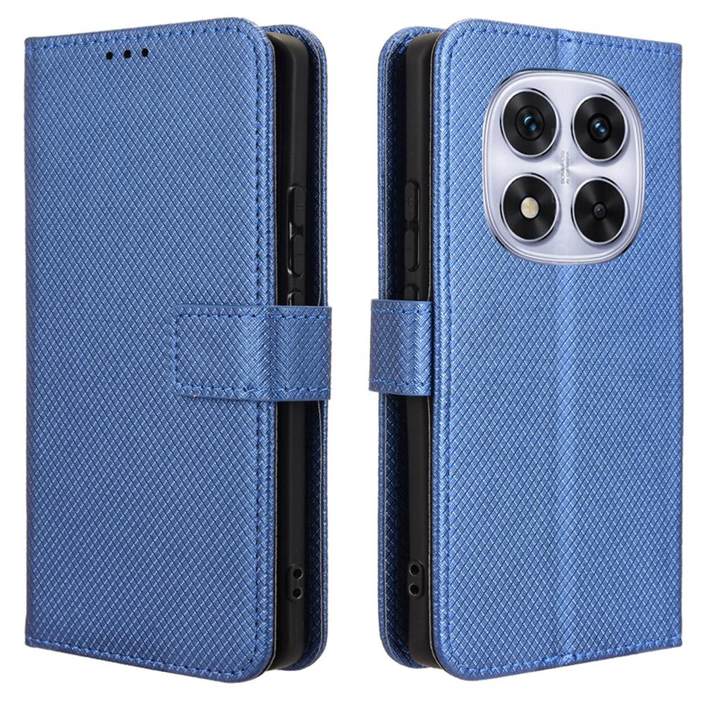 For Xiaomi Redmi Note 14 Pro+ 5G/Note 14 Pro 5G/Poco X7 5G Case PU Leather Diamond Texture Wallet Phone Cover