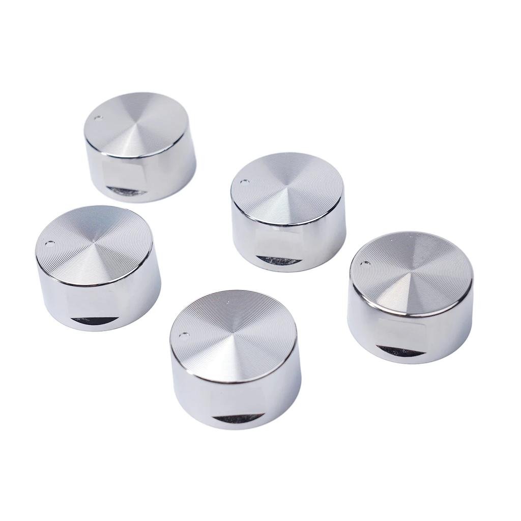 Round Knob Rotary Switches 6mm Diameter Aluminum Alloy Cooktop Parts Easy Installation For Cooktop Modern Simple High Quality