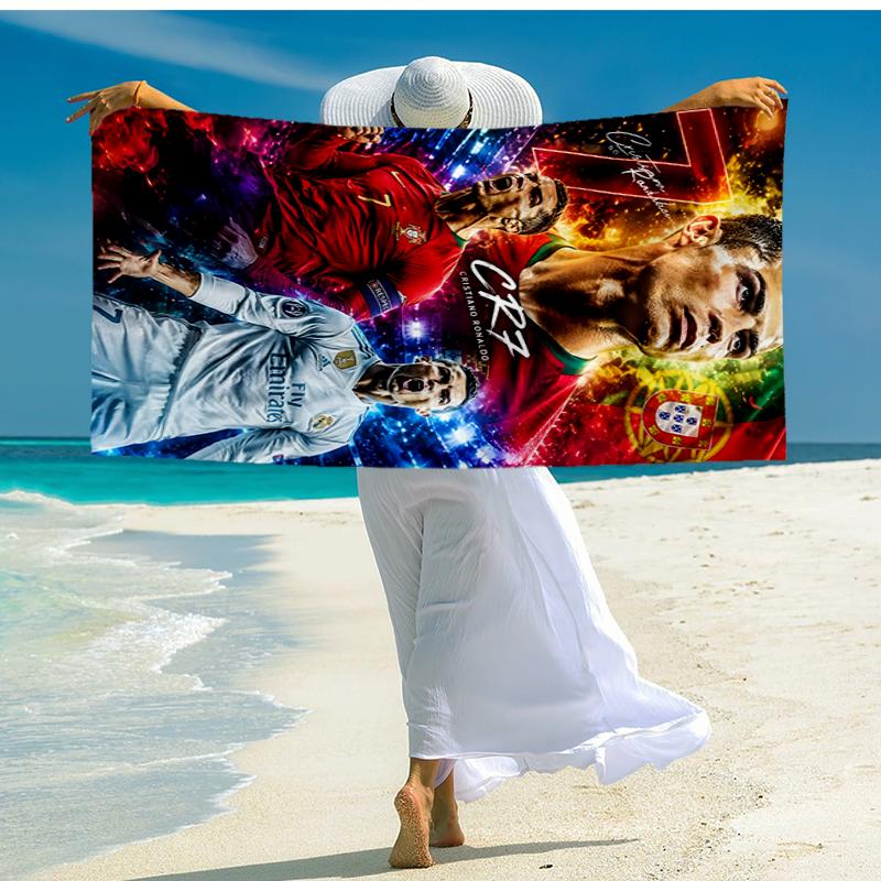 CRF 7 Fashion Beach Towel: Ideal for Summer Adventures, Soft, absorbent and quick drying, suitable for swimming and bathing