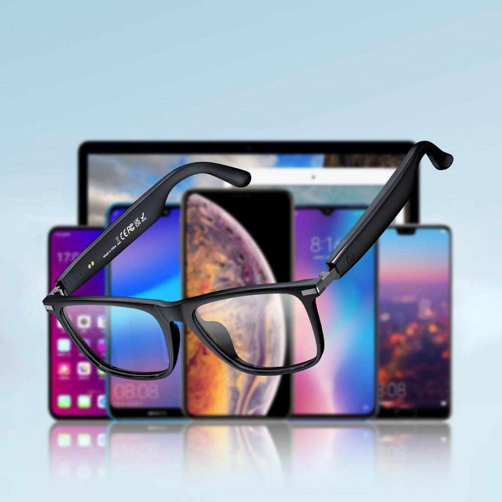 AI Smart Glasses GS20: Music, Calls, UV Protection, Photochromic, Sports, Translation, Bluetooth.