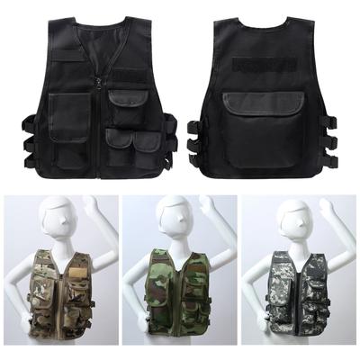 Dětské vybavení profesionálního stylu Nastavitelná vesta s kapsami na vybavení pro Airsoft CS