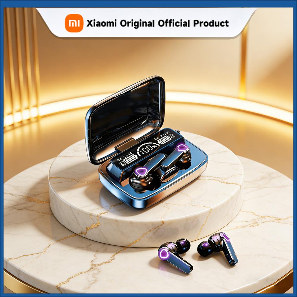 Xiaomi Беспроводные наушники-вкладыши TWS с интеллектуальным сенсорным управлением, совместимые с Bluetooth, водонепроницаемые, со светодиодным дисплеем и микрофоном