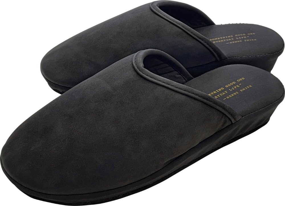 Daikai Piede Faux Leather Heeled Sizes Outer 4cm with Storage 73884 Slippers, Medium, Black, 22-24cm (24cm Dimensions, Heel), Bag,