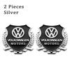 2Pcs Car Badge Body Trunk Metal Sticker For Volkswagen VW Polo Golf Touareg Passat Magotan Tiguan Auto Window Decal Accessories CWS1 