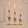 Cupid Candle Stand Iron Candle Holder Vintage Metal Cupid Candle Holder Set for Home Decor Wedding Party Table for Room