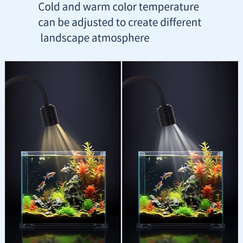 Adjustable Fish Tank Clip Lamp 3W Aquarium Plant Light Mini Clip-on Lamp  Aquarium  Accessories