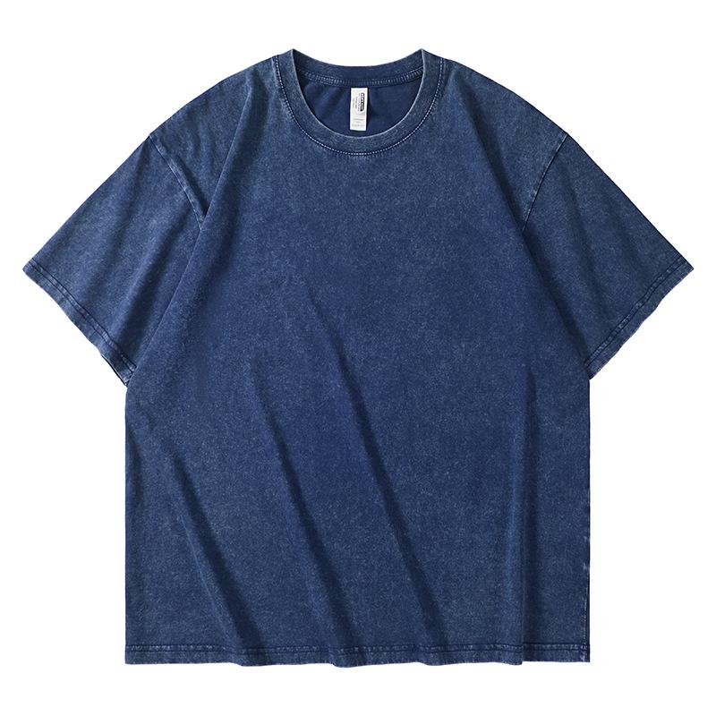 230g Pure Cotton Drop Shoulder Vintage Batik T-Shirt, Short Sleeve, Oversized, Custom Print Logo.