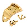 Polished Metal Mandolin Bridge Eight String Tailpiece For Precise String Alignment And Acoustic Resonance