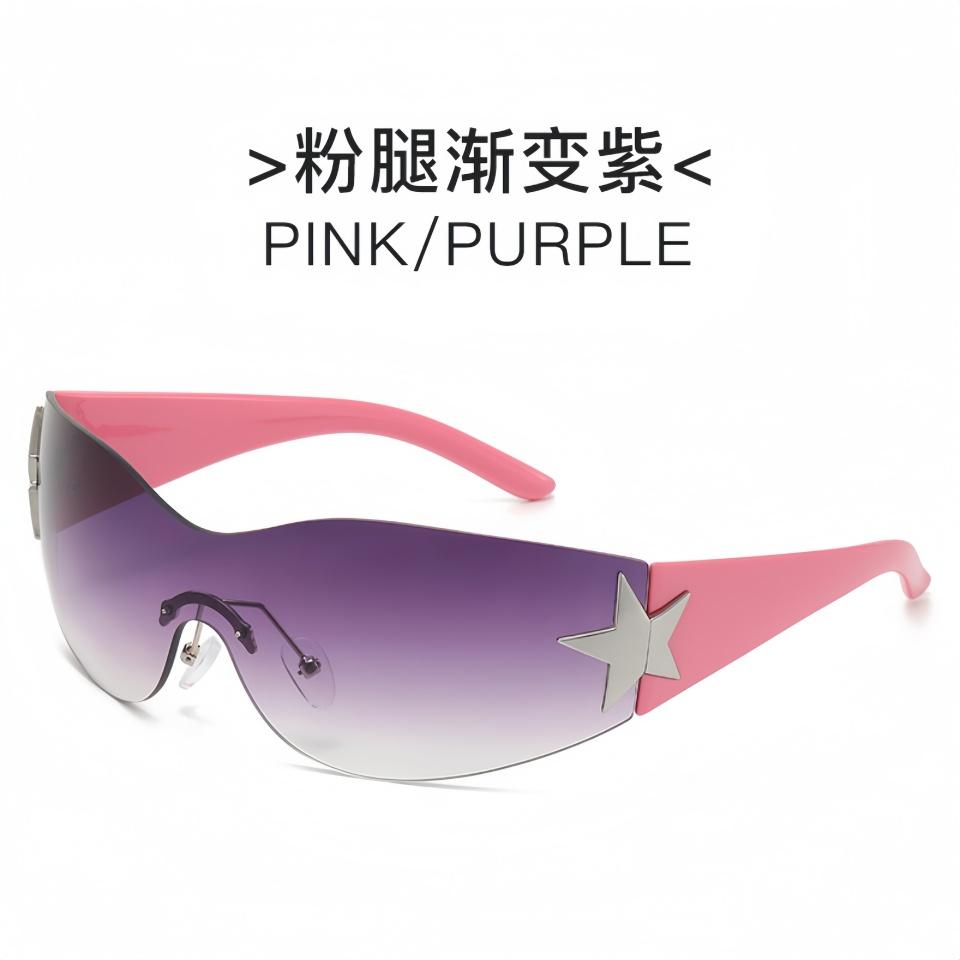 Luxurious Exquisite Borderless Design Frame Unique Star Hinge Inlay Design Unisex Outdoor Shopping Decoration Party Sunglasses