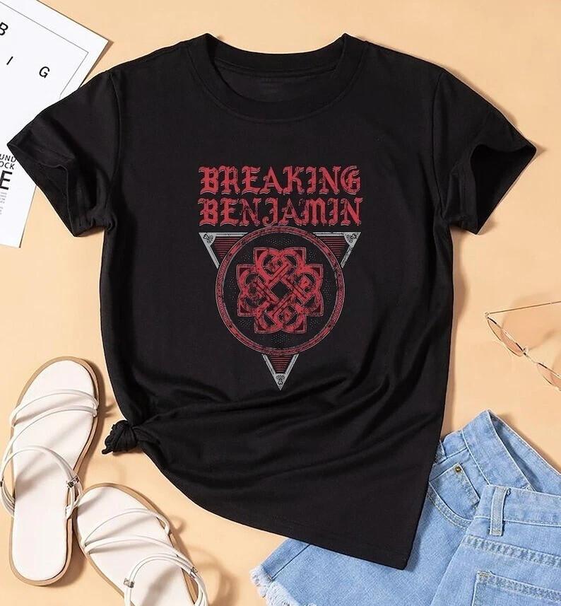 Breaking Benjamin 90s Vintage Shirt Breaking Benjamin 2025 Tour Shirt Unisex T-Shirt XL