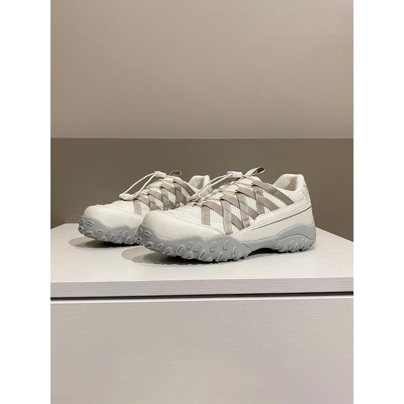 Cowhide version~ Han Suxi has the same platform casual sports shoes, women's mountaineering muffin shoes, ballet style ribbon dad shoes.