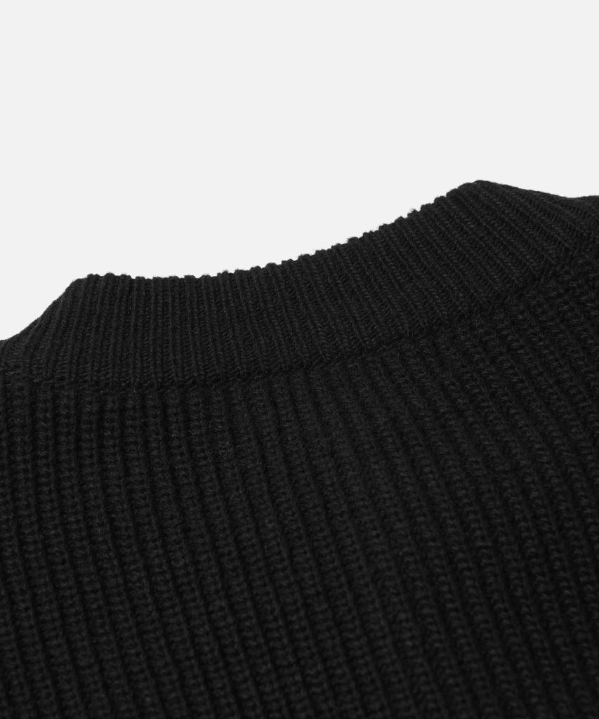 Frizmworks Heavy Wool Round Cardigan _ Black