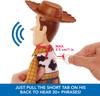 Tel Toy Story 4 Toy Story Movie Toy, Talking Woody Figure with Ragdoll Body, 20 Phrases, Pull Tab Activated Sounds, Roundup Fun Woody