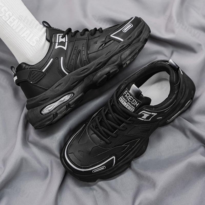 Fashion 2025 Autumn New Men's Fashion Trend Low Top Thick Sole Casual Shoes Comforatble Versatile Non Slip Lace Up Niche Chunky sneakers