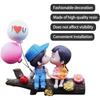 Car Decoration Cute Cartoon Couples Action Figure Figurines Balloon Ornament Auto Interior Dashboard for Girls Gifts Accessories