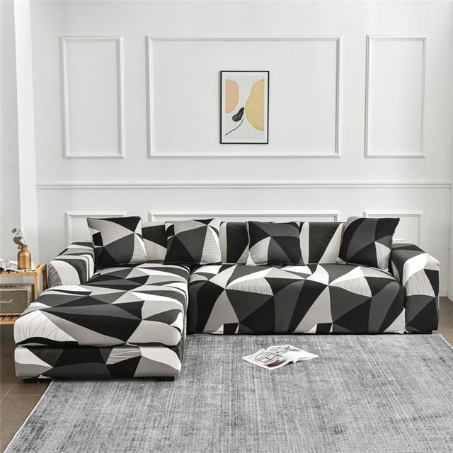 Elastic Slipcover Sofa Cover For Living Room All -Inclusive Slip -Resistant Sectional Corner Couch Cover Sofa Towel 1 2 3 4 -Seater for Home