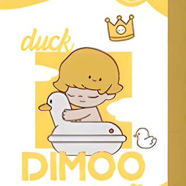 New POP MART DIMOO Pet Vacation Collection Foldable Notepad Trend Based Products PPMT-2402-0014