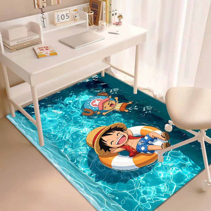 Starring the Japanese cartoon ONE PIECE Monkey D. Luffy carpet is suitable for living room and bedroom doormats office balcony decorative carpet V21