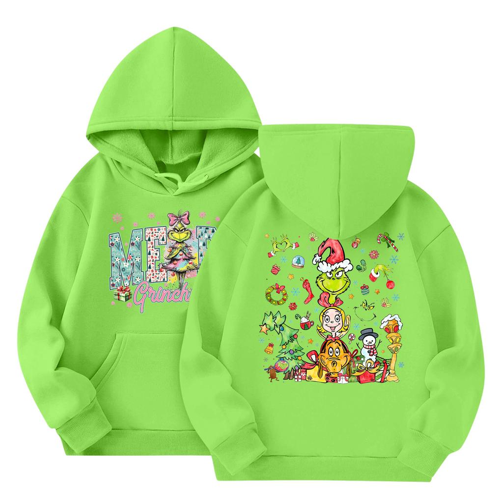 Dětská móda Lehký pulovr s dlouhým rukávem s kapsami Potisk Mikina s kapucí