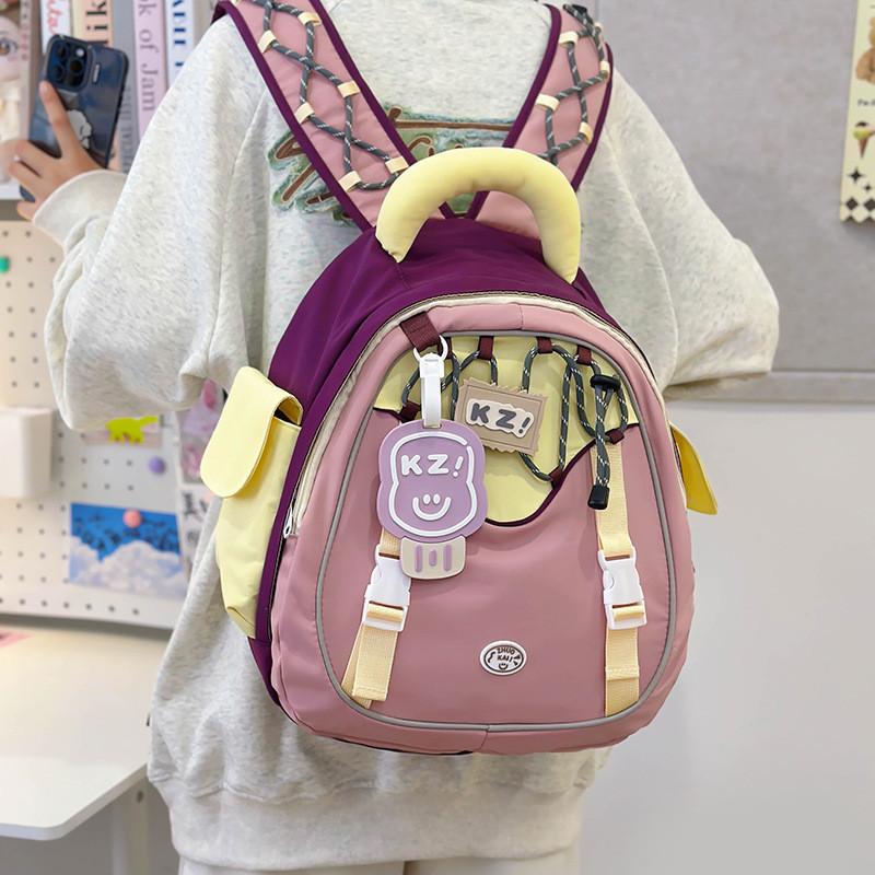 Trendy Ins Inspired Casual Backpack With Comfortable Curved Straps For School Use