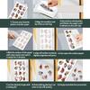 Ceramics Clay Water Transfer Paper Underglaze Transfer Decals for DIY Earrings Pendants Hair Clip Jesus 12x7cm 24pcs/set