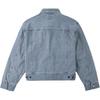 Comfortable Letter Print Single-Breasted Button-Down Loose Long Sleeve Denim Jacket Men jackets Light-Blue LMT007009101291A05309