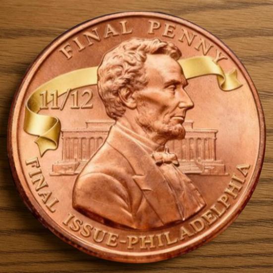 Yousheng Final Penny Collectible Coin Double-Sided Carved The Last Penny Tribute Token Souvenir Coin History Buffs Collectors Keepsake Gift