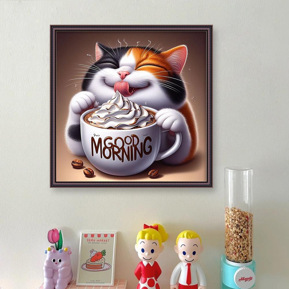 Cute Cat/Dog Full Embroidery Eco-cotton Thread 11CT Printed Cat Cross Stitch Kit Arts DIY Handmade Ornament Home Decor 40*40cm