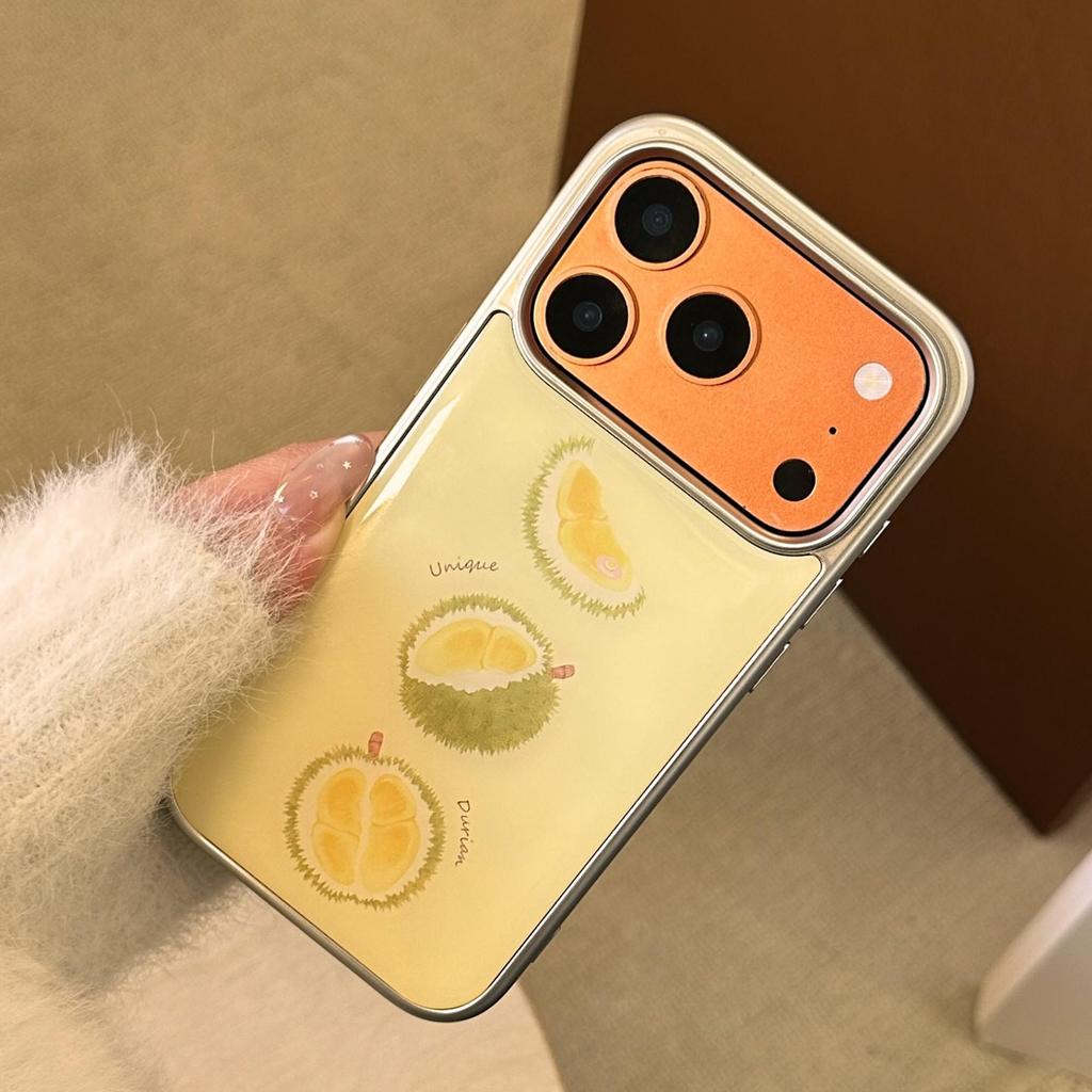 Creative Durian Phone Case for iPhone 16, iPhone 17, and iPhone 17 Pro Max